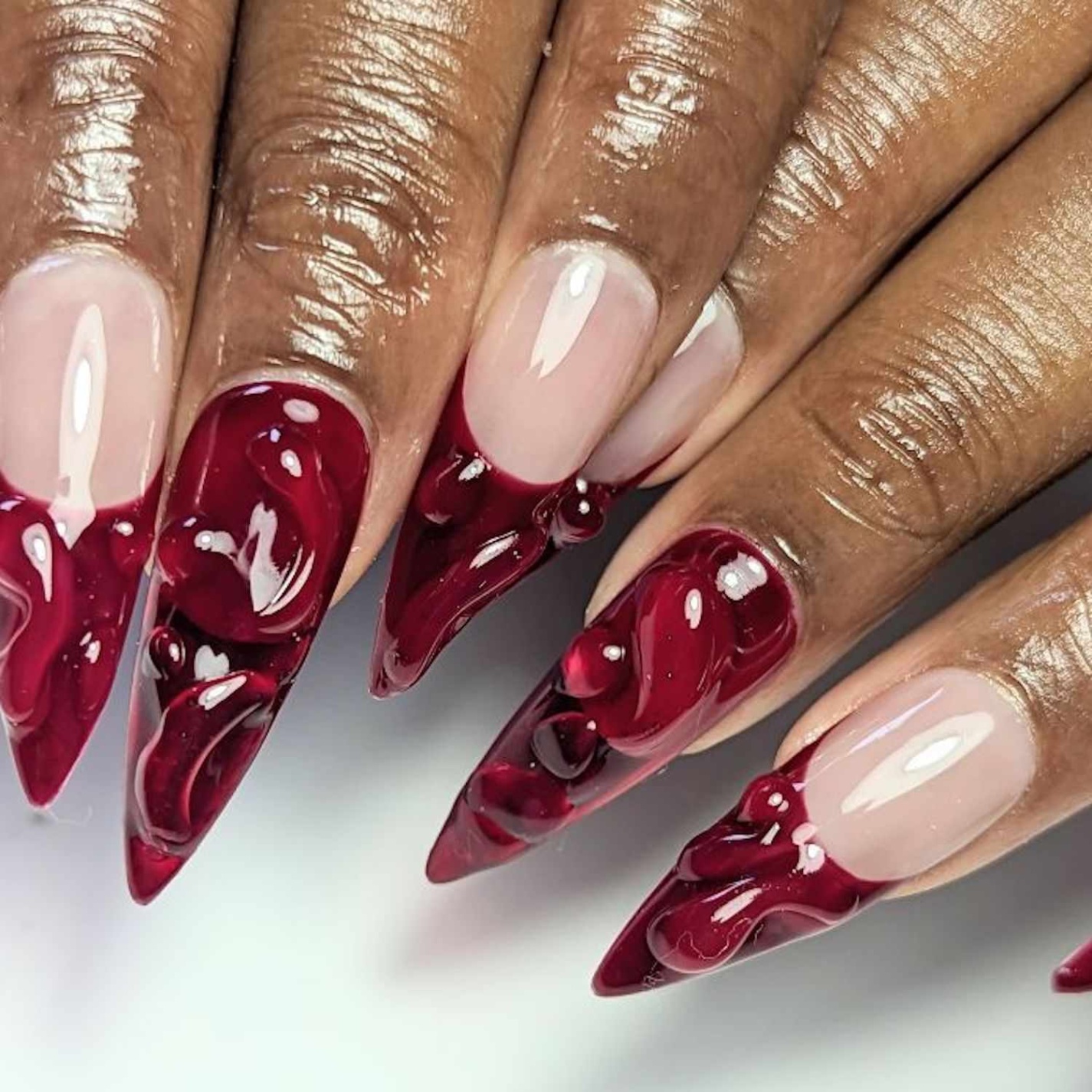 blood red nail designs Bulan 3  Dark Red Nail Ideas for a Moody Manicure