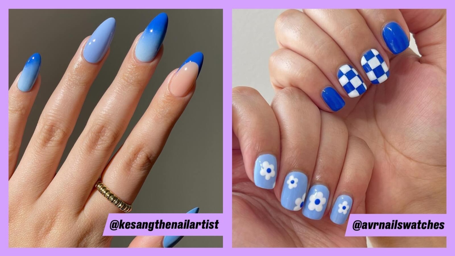 blue nail polish designs Bulan 5  Blue Nail Designs To Try - Beauty Bay Edited