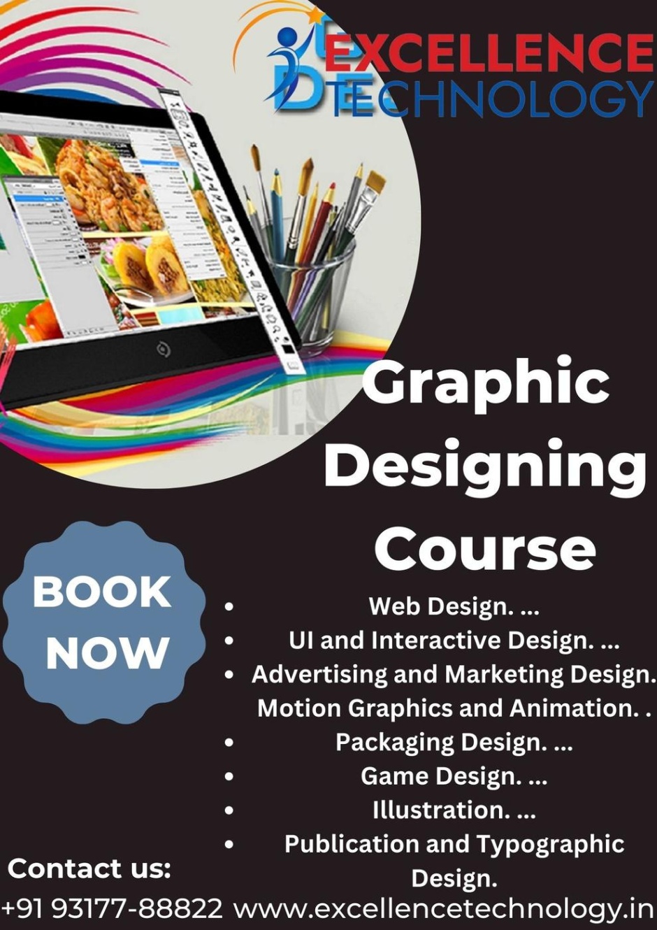 graphics design course Niche Utama Home Graphic Designing Course in Chandigarh by excellence technology